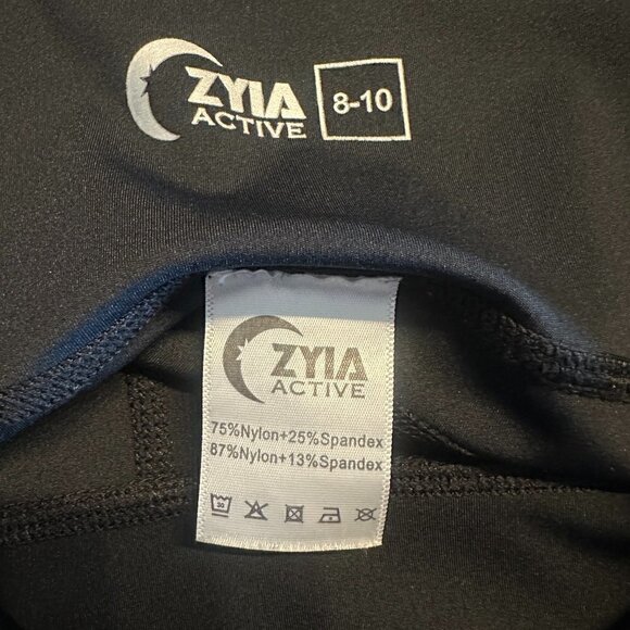 EUC - Zyia Leopard Pocket Brilliant Hi Rise Leggings - Size 6-8 And 8-10 - Picture 6 of 11